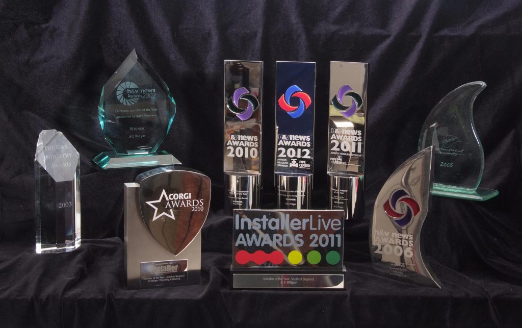 Selection of awards won by A.C. Wilgar Plumbing and Heating
